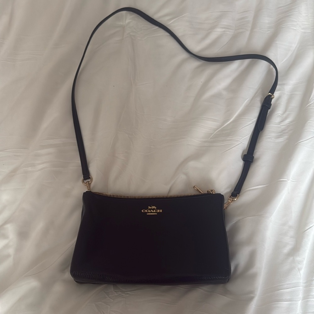 COPY - Black COACH 2 pocket cross body bag